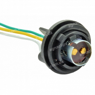 PN13 Патрон заднього ліхтаря Lanos, Sens 2-контактний чорний (цокольн.) з проводом