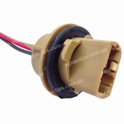 PN17 Патрон під 2-конт лампу W21/5W (T20) з проводом