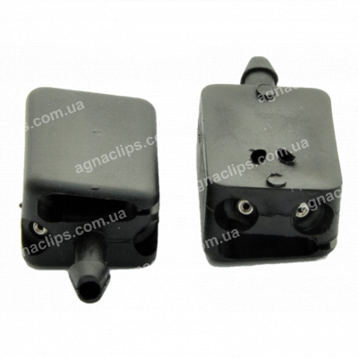 BR 196 Форсунка на повідець двірника (6-струменева) довжина 35.8/ ширина 17.0/ на повідець 12.0*4.0/ під трубку d4.0