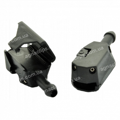 BR 231 Форсунка на повідець двірника (4-струменева) довжина 39.5/ ширина 15.2/ на повідець 12.0*5.0/ під трубку d5.0