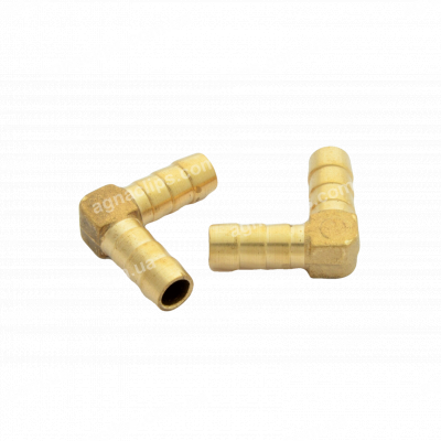 З'єднувач латунний кутовий 10x10 мм.