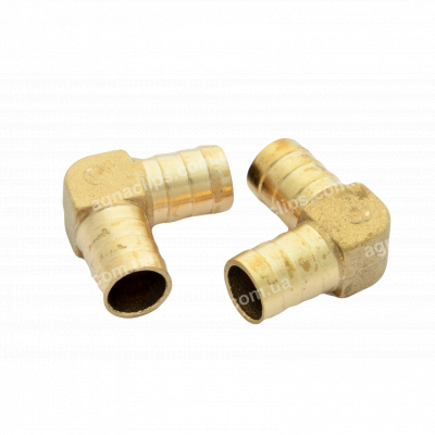 З'єднувач латунний кутовий 16x16 мм.