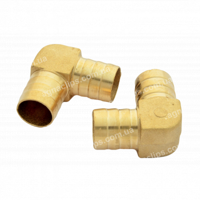 З'єднувач латунний кутовий 20x20 мм.