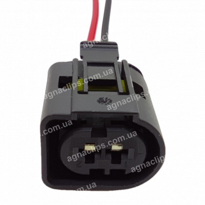 RP381 Роз'єм 2-конт. аналог АМР 1-967412-2 серії 3,5мм для реле генератора ВАЗ 1117,1118,1119 / для поворотів та габаритів Scania, Volvo, Man