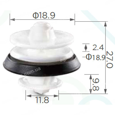 C 3009 Кліпса VW Audi Seat Skoda обшивка дверей 8Z0868243