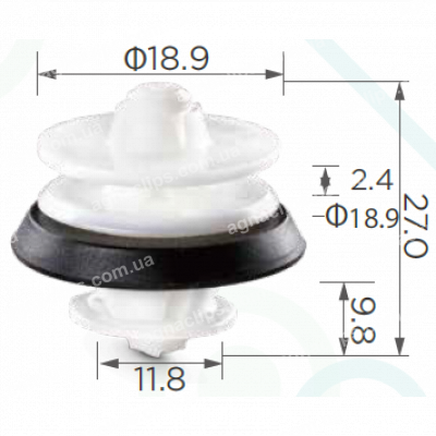 C 3009 Кліпса VW Audi Seat Skoda обшивка дверей 8Z0868243