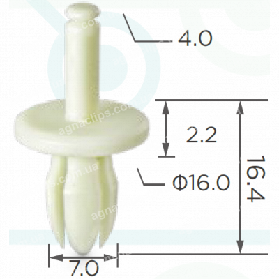 C 3182 Кліпса Volkswagen Audi Seat Skoda 5K0837975A