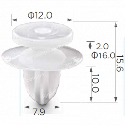 C 1916 Кліпса Mitsubishi MU000573