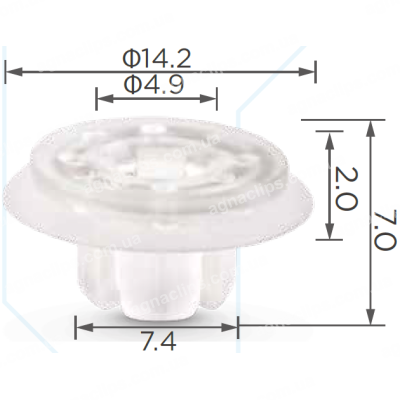C3187 Втулка куточка дзеркала Volkswagen Seat Skoda 5Z0853695