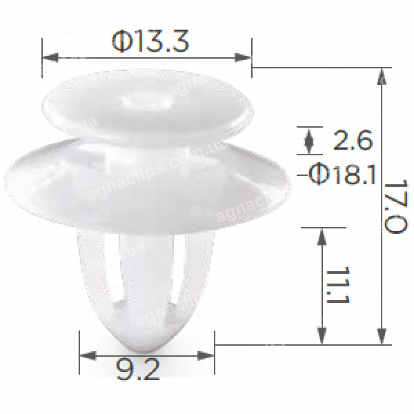 C 3294G Кліпса BMW Mini 51497054228 07147293811
