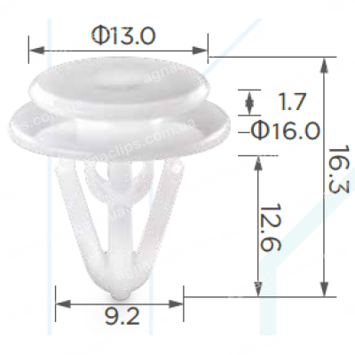 C3324 Кліпса Suzuki GM Nissan Fiat 0940908328