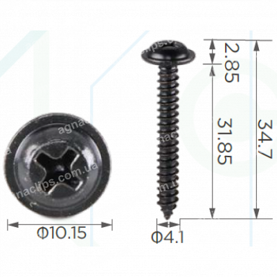 H 2227 Саморіз 4.1x32 універсальний