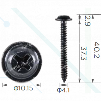 H 2229 Саморіз 4.1x37 універсальний