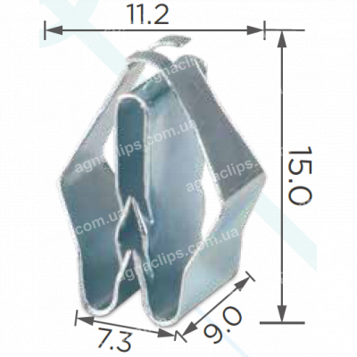H 2234 Скоба BMW 07147321144 панелі приладів