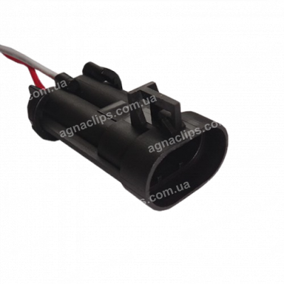 RP279 Роз'єм штирьовий 2-х контактний для вентилятора радіатора BOSCH Deiphi 15363993 серії 630 metri-pack (відповідна частина до RP278)