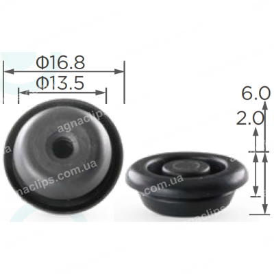 C 3226 Заглушка Ø 12мм Nissan 0165801361