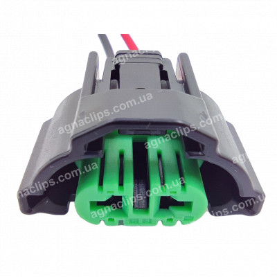 RP347 Роз'єм ПТФ автолампи H8 H11 H16 H27 6189-0935 ( 61890935 ) 82824-60460 ( 8282460460 ) серії 2,8мм 2-конт