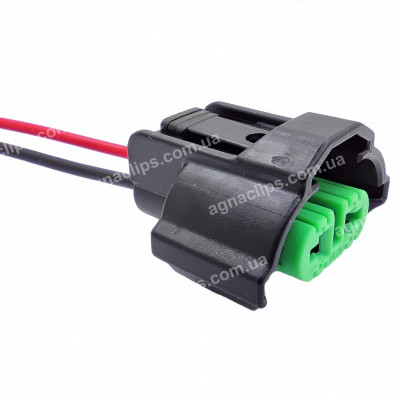 RP347 Роз'єм ПТФ автолампи H8 H11 H16 H27 6189-0935 ( 61890935 ) 82824-60460 ( 8282460460 ) серії 2,8мм 2-конт