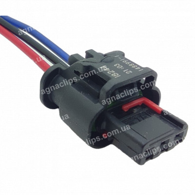 RP372 Роз'єм 3-х контактний аналог АМР 1-1670917-5 котушки запалювання для ГАЗ з двиг.405 (Євро 3)