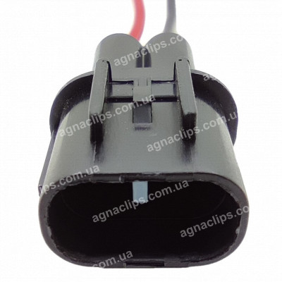 RP373 Роз'єм 2-х контактний серії 2,8мм для вентилятора радіатора CHEVROLET LACETTI