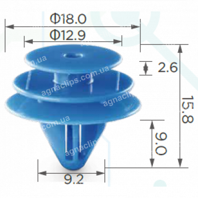 C 3304 Кліпса Nissan 0155309131