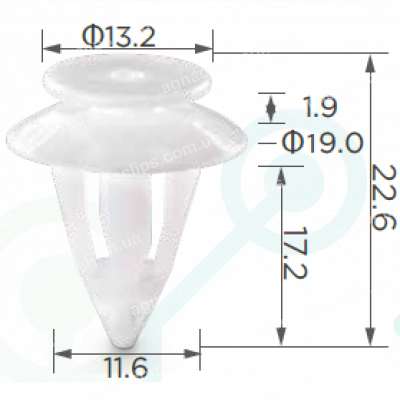 C 3313 Кліпса Mercedes Renault A0009912498