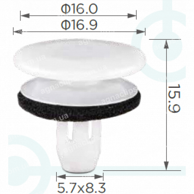 C 1967 Кліпса Hyundai Kia 92485-2H000 924852H000