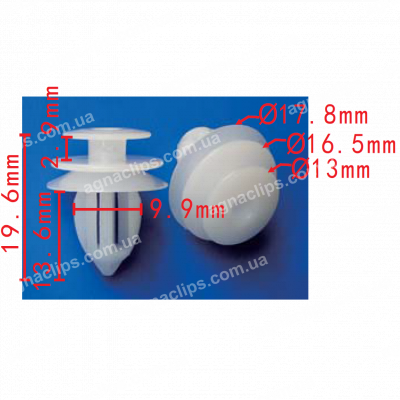 C 3286 Кліпса обшивки універсальна