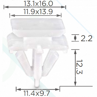 C 3263 Кліпса BMW 51137269358 молдингу двері