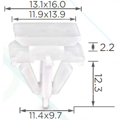 C 3263 Кліпса BMW 51137269358 молдингу двері