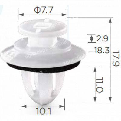 C 3259 Кліпса BMW 51137065607