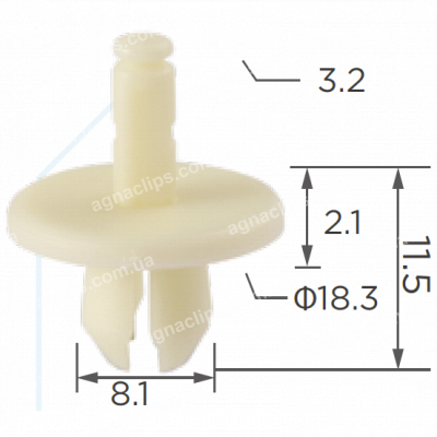 C 3241 Кліпса BMW 07147213303