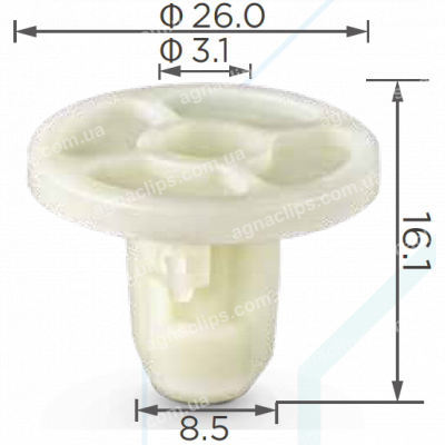 C 3239 Гайка BMW 7147306224, 07147306224