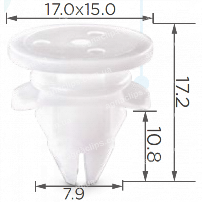 C 3087 Кліпса Volvo 30784514 молдингу двері