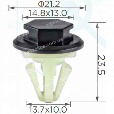 C 3013 Кліпса кріплення крила Renault 8200389607
