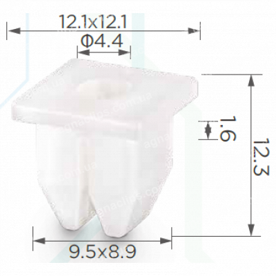 C 1968 Кліпса Hyundai Kia 1491305010 обшивка салону