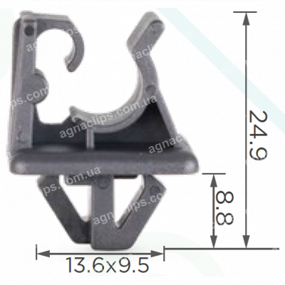 C 1962 Тримач штанги капота Daewoo/Hyundai / Kia/GM 81174-21010, 81174-11011,81174-21000, 94530161