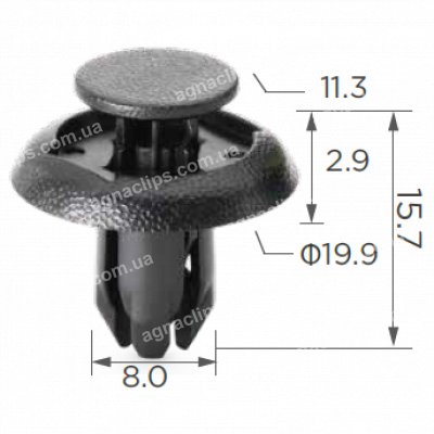 C 1933 Кліпса Mazda Toyota Scion B45A56146A 90118WB048