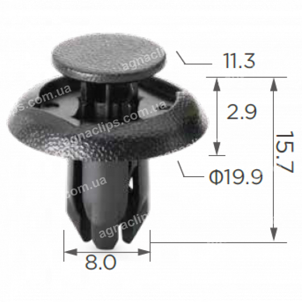C 1933 Кліпса Mazda Toyota Scion B45A56146A 90118WB048