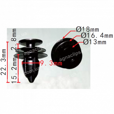 C 1930 Кліпса Honda Acura 90651T3L003