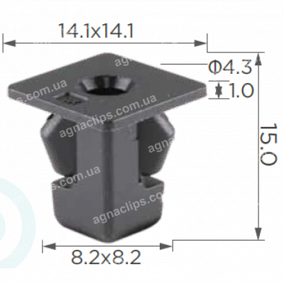 C 1917 Кліпса Toyota 9018906236 підкрилок