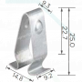 H 2186 Скоба 25x15x9.2 VW Seat 1J6867276