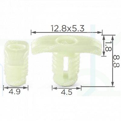 C 1911 Кліпса VW Audi Skoda 1Z0837732