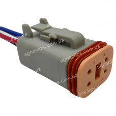 RP399 Роз'єм 4-к DT06-4S відп. частина RP400