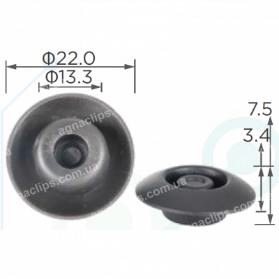 C 3266 Заглушка Ø 11мм Nissan 0165802133 піддону