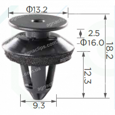 C 3325 Кліпса Mercedes A0009970133