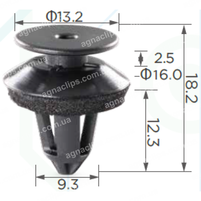 C3325 Кліпса Mercedes A0009970133