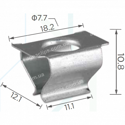 H 2027 Скоба 18.2x12mm Volkswagen 6Q0807180