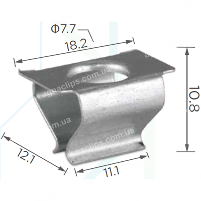 H 2027 Скоба 18.2x12mm Volkswagen 6Q0807180