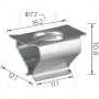 H 2027 Скоба 18.2x12mm Volkswagen 6Q0807180